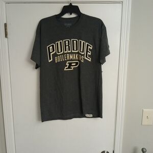 Champion Purdue Boilermakers Short-Sleeve Tee - Charcoal Gray with Cream Print